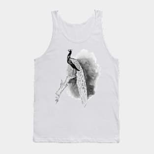 Peacock Drawing Tank Top